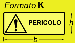 esempio generale cartelli pericolo serie 150